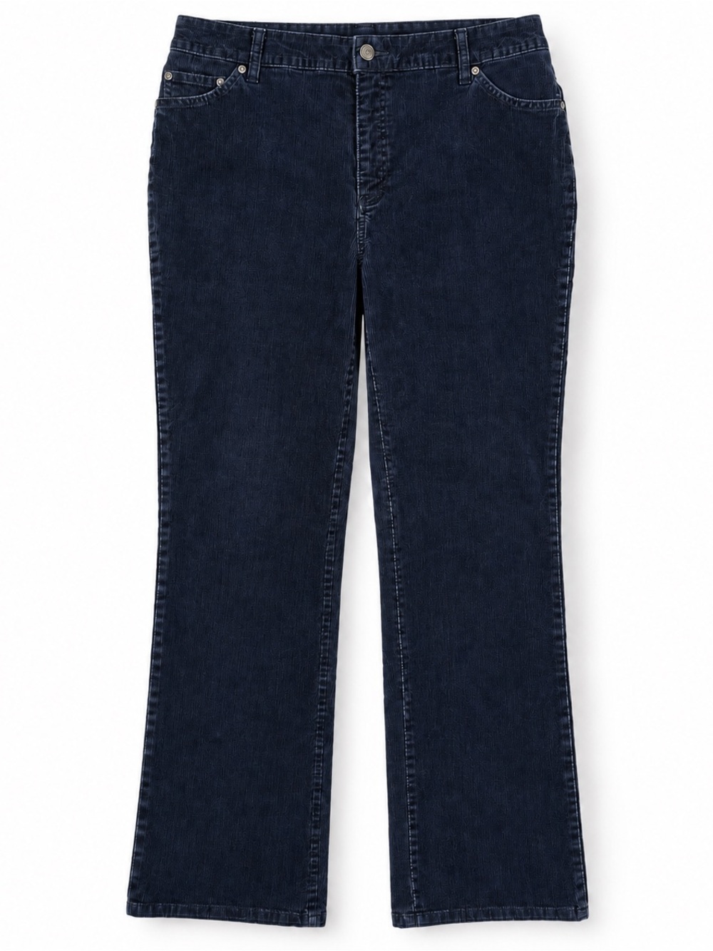 St Johns Bay Navy Corduroy Bootcut Pants Secretly Slender 16